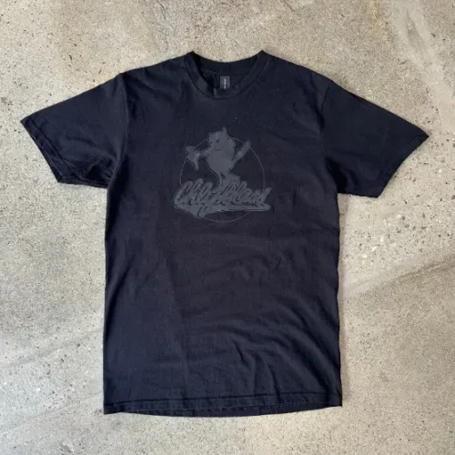 T-SHIRT LOGO SCHWARZ